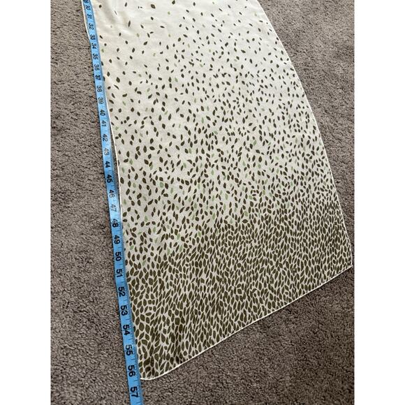 Liz Claiborne Vintage Silk Scarf Green - Picture 7 of 7